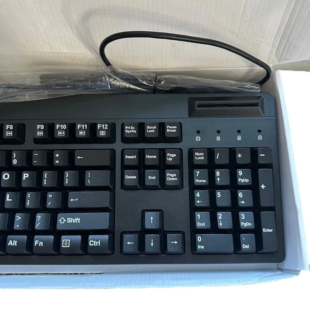 Smartcard Reader Keyboard AKB-630SB-TS Transource TAA Compliant